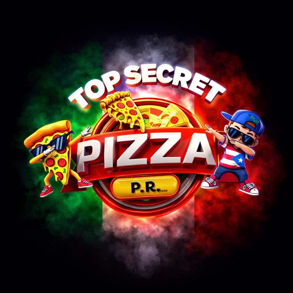 Logo de Top Secret Pizza