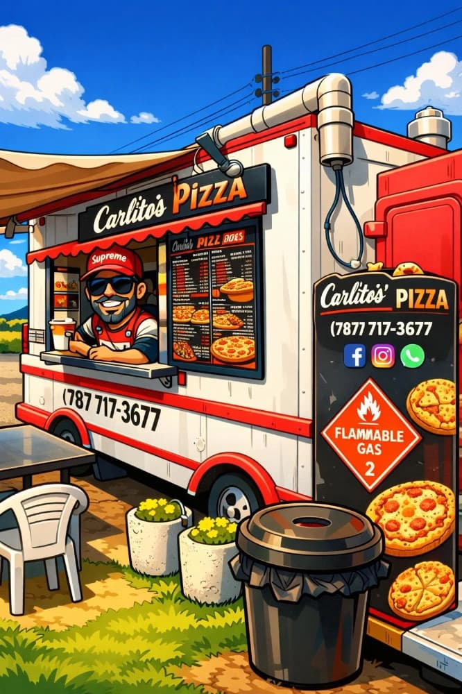 Logo de Carlitos Pizza Food Truck